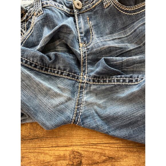 Hydraulic Womens 15/16 Bailey Slim Boot Distressed Blue Jeans Rodeo - Picture 4 of 10